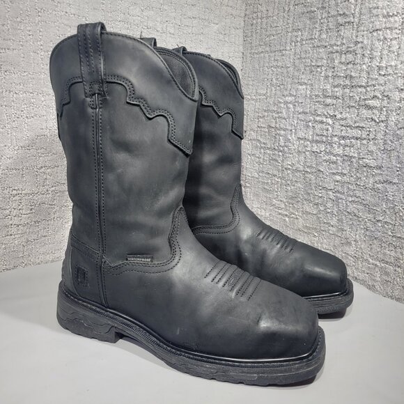 Dan Post Blayde Men's Size 10EW Black Leather Steel Toe Waterproof Boots DP69450 - Picture 1 of 12
